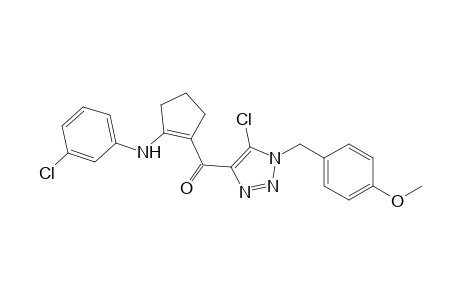 [2-(3-CHLOROPHENYLAMINO)-1-CYClOPENTEN-1-YL]-[5-CHLORO-1-(4-METHOXYPHENYLMETHYL)-1-H-1,2,3-TRIAZOL-4-YL]-METHANONE