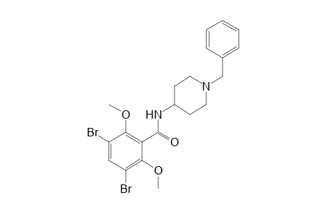 N-(1-benzyl-4-piperidyl)-3,5-dibromo-2,6-dimethoxybenzamide