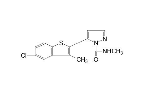 5-(5-chloro-3-methylbenzo[b]thien-2-yl)-N-methylpyrazole-1-carboxamide