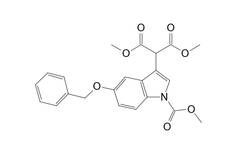 DIMETHYL-2-(5-BENZYLOXY-1-CARBOMETHOXY-1H-INDOL-3-YL)-MALONATE