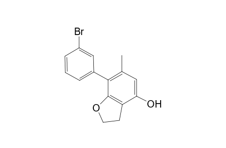 7-(3-Bromophenyl)-6-methyl-2,3-dihydrobenzofuran-4-ol