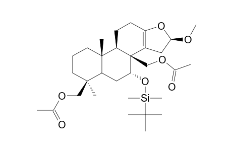 #21;(4S,5S,7R,8R,9R,10S,16R)-4-BETA,8-BETA-DI-(ACETOXYMETHYL)-7-ALPHA-[(TERT.-BUTYLDIMETHYLSILYL)-OXY]-1,2,3,4,5,6,7,8,9,10,11,12,15,16-TETRADECAHYDRO-16-BETA-