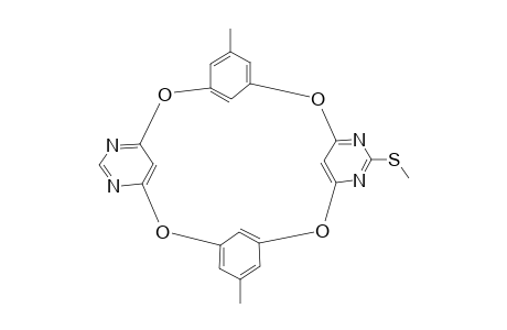 4,6,16,18-TETRAAZA-11,23-DIMETHYL-5-THIOMETHYL-2,8,14,20-TETRAOXACALIX-[4]-ARENE