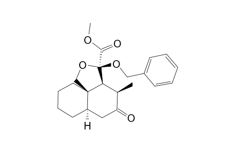 METHYL-(3S*,3AS*4R*,6AR*,10AR*)-3-BENZYLOXY-4-METHYL-5-OXOPERHYDRONAPHTHO-[1,8A-C]-FURAN-3-CARBOXYALATE