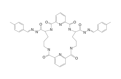 #6G;4,20-DI-(OXO-4-METHYL-PHENYL-CARBOHYDRAZONYL-METHYL)-3,8,16,21,27,28-HEXAAZA-2,9,15,22-TETRA-OXO-TRICYCLO-[3,21,1,1(10,14)]-OCTACOSA-1(26),10,12,14,23,25-H