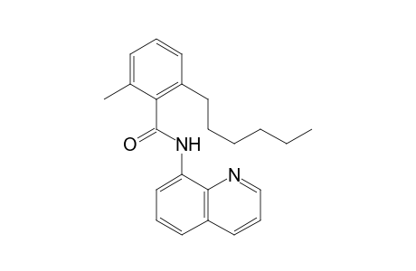 2-hexyl-6-methyl-N-(quinolin-8-yl)benzamide