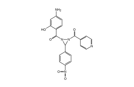 1-(4-aminosalicyloyl)-2-isonicotinoyl-3-(p-nitrophenyl) diaziridine