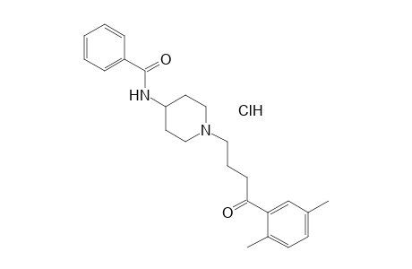 N-{1-[3-(2,5-dimethylbenzoyl)propyl]-4-piperidyl}benzamide, monohydrochloride