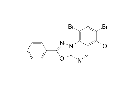 7,9-DIBROMO-2-PHENYL-10,3A-DIHYDRO-1,3,4-OXADIAZOLINO-[3,2-A]-QUINAZOLIN-6-OL