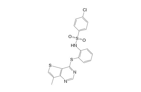 4-chloro-2'-[(7-methylthieno[3,2-d]pyrimidin-4-yl)thio]benzenesulfonanilide