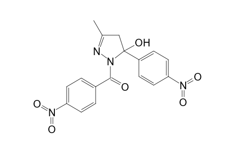 2-Pyrazolin-5-ol, 3-methyl-1-(4-nitrobenzoyl)-5-(4-nitrophenyl)-