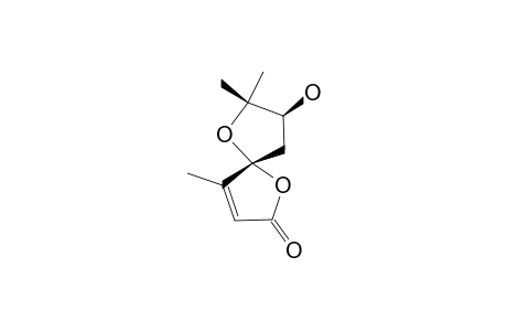 8-HYDROXY-4,7,7-TRIMETHYL-1,6-DIOXASPIRO-[4.4]-NON-3-EN-2-ONE