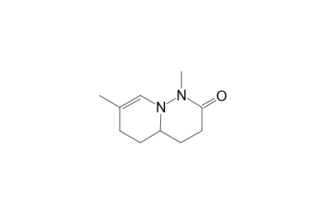 1,7-Dimethyl-4,4a,5,6-tetrahydro-1H-pyrido[1,2-b]pyridazin-2(3H)-one