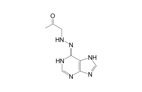 1-[2-(1,7-dihydropurin-6-ylidene)hydrazino]propan-2-one