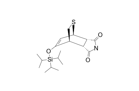 (1R*,4R*,5R*,6S*)-8-TRIISOPROPYLSILYLOXY-2-THIABICYCLO-[2.2.2]-OCT-7-ENE-5,6-DICARBOXILIC-ACID-IMIDE