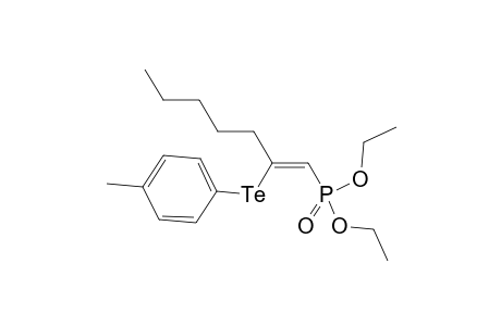 1-[(1Z)-1-(diethoxyphosphorylmethylene)hexyl]tellanyl-4-methyl-benzene