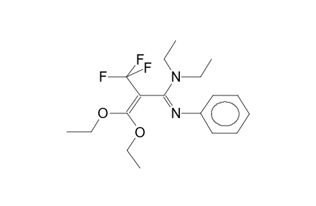 ALPHA-TRIFLUOROMETHYL-BETA,BETA-DIETHOXYACRYLIC ACID, N,N-DIETHYL-N'-PHENYLAMIDINE