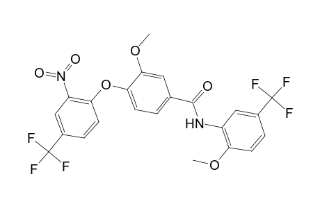 3-Methoxy-N-(2-methoxy-5-trifluoromethyl-phenyl)-4-(2-nitro-4-trifluoromethyl-phenoxy)-benzamide