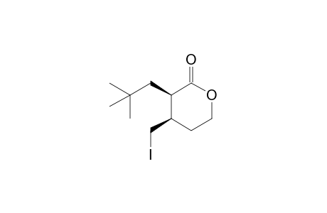 cis-4-Iodomethyl-3-(2,2-dimethylpropyl)tetrahydro-2H-pyran-2-one