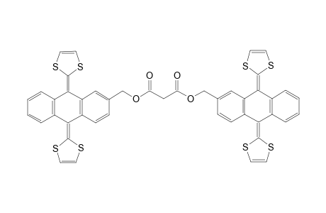 Di[9,10-bis(1,3-dithiol-2-ylidene)-9,10-dihydro-2-anthracenylmethyl]Malonate