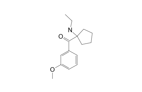 [1-(ETHYLAMINO)-CYCLOPENTYL]-(3-METHOXYPHENYL)-METHANONE-BASE