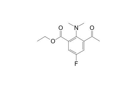 ETHYL-3-ACETYL-2-(DIMETHYLAMINO)-5-FLUOROBENZOATE