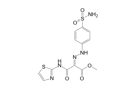 Methyl 2-{2'-[(p-sulfonamidophenyl)hydrazono]-2'-(thiazol-2"-yl)carbamoyl}-acetate