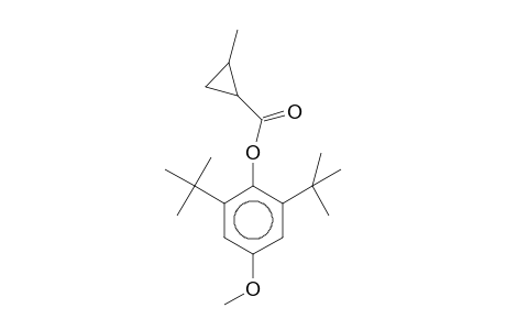 2-Methyl-cyclopropanecarboxylic acid, 2,6-di-t-butyl-4-methoxy-phenyl ester