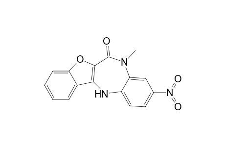 5,6-DIHYDRO-5-METHYL-3-NITRO-12-(H)-BENZOFURO-[3.2-B]-[1.5]-BENZODIAZEPIN-6-ONE