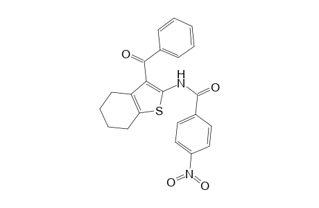 4-Nitro-N-[3-(phenylcarbonyl)-4,5,6,7-tetrahydro-1-benzothiophen-2-yl]benzamide