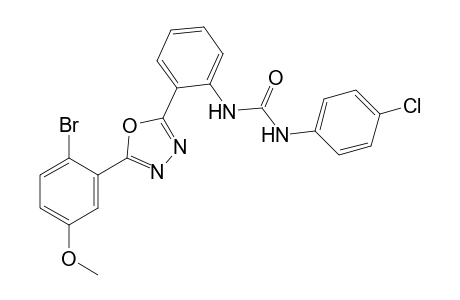 2-[5-(2-bromo-5-methoxyphenyl)-1,3,4-oxadiazol-2-yl]-4'-chlorocarbanilide