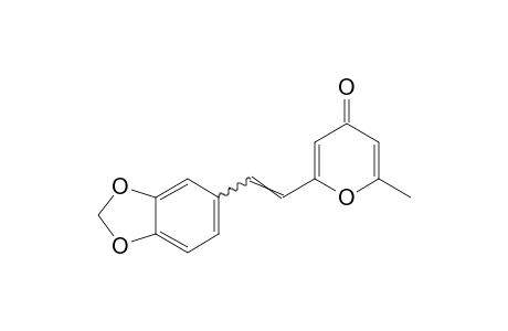 2-methyl-6-(3,4-methylenedioxystyryl)-4H-pyran-4-one