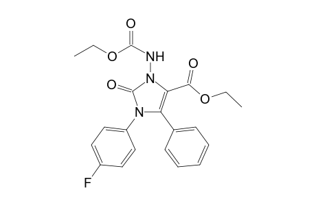 3-(carbethoxyamino)-1-(4-fluorophenyl)-2-keto-5-phenyl-4-imidazoline-4-carboxylic acid ethyl ester