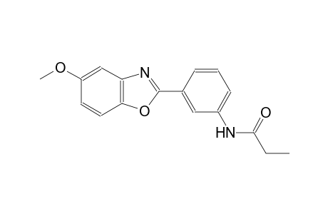 N-[3-(5-methoxy-1,3-benzoxazol-2-yl)phenyl]propanamide