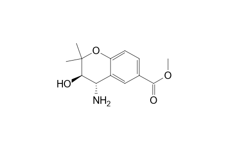 (3R,4S)-4-amino-3-hydroxy-2,2-dimethyl-3,4-dihydro-2H-1-benzopyran-6-carboxylic acid methyl ester