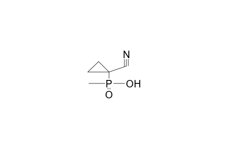 1-HYDROXYMETHYLPHOSPHINYL-1-CYCLOPROPANCARBOXYLIC ACID, NITRILE