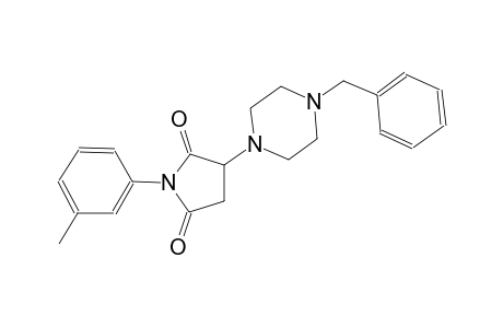 3-(4-benzyl-1-piperazinyl)-1-(3-methylphenyl)-2,5-pyrrolidinedione