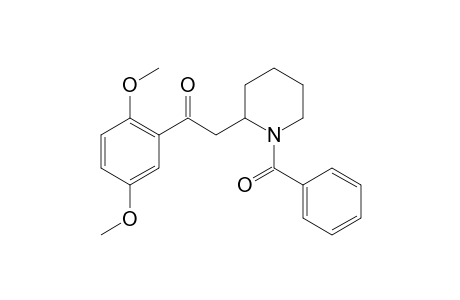 2-(1-Benzoyl-2-piperidinyl)-1-(2,5-dimethoxyphenyl)ethanone