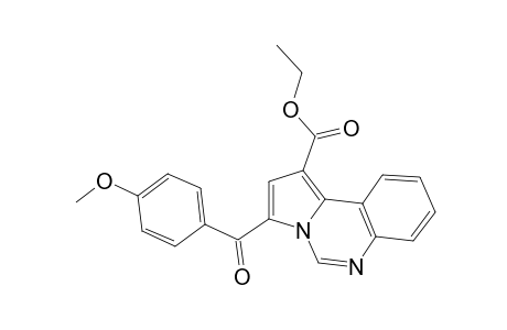 3-(p-anisoyl)pyrrolo[1,2-c]quinazoline-1-carboxylic acid, ethyl ester