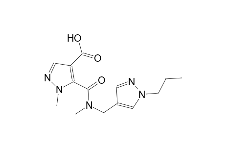 1H-pyrazole-4-carboxylic acid, 1-methyl-5-[[methyl[(1-propyl-1H-pyrazol-4-yl)methyl]amino]carbonyl]-