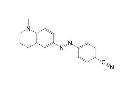 p-[(1-methyl-1,2,3,4-tetrahydro-6-quinolyl)azo]benzonitrile