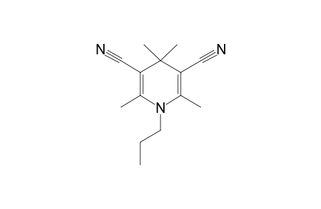 1,4-dihydro-1-propyl-2,4,4,6-tetramethyl-3,5-pyridinecarbonitrile