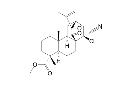 METHYL-(4-ALPHA,13R,15-ALPHA)-15-CHLORO-15-CYANO-13-HYDROXY-13-(1-METHYLVINYL)-14-OXO-17,19-DINORATIS-4-CARBOXYLATE