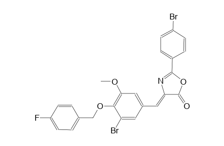 (4Z)-4-{3-bromo-4-[(4-fluorobenzyl)oxy]-5-methoxybenzylidene}-2-(4-bromophenyl)-1,3-oxazol-5(4H)-one