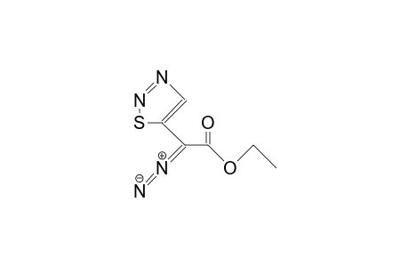 5-(Diazo-ethoxycarbonyl-methyl)-1,2,3-thiadiazole