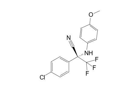 (R)-2-(4-chlorophenyl)-3,3,3-trifluoro-2-((4-methoxyphenyl)amino)propanenitrile