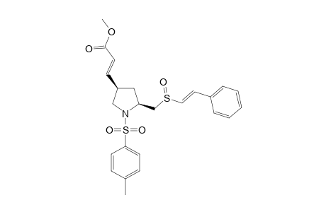 (2S,4R)-4-[(E)-2-METHOXYCARBONYL-1-ETHENYL]-1-(4-METHYLPHENYLSULFONYL)-2-[(E)-2-PHENYL-1-ETHENYLSULFINYLMETHYL]-PYRROLIDINE;LESS-POLAR-ISOMER