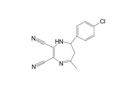 7-(4-Chlorophenyl)-5-methyl-6,7-dihydro-1H-1,4-diazepine-2,3-dicarbonitrile