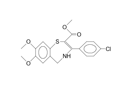 2-Carbomethoxy-3-(4-chloro-phenyl)-7,8-dimethoxy-4,5-dihydro-1,4-benzothiazepine