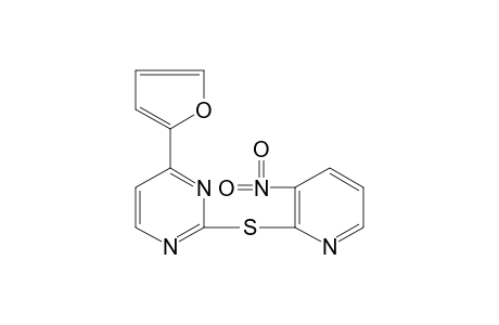 4-(2-furyl)-2-[(3-nitro-2-pyridyl)thio]pyrimidine